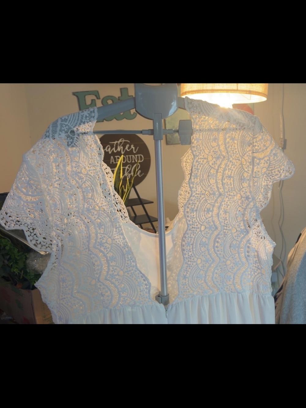 SHEIN White Lace Bodice Wedding Dress - Picture 13 of 13
